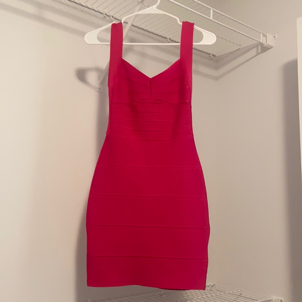 Pink bandage dress